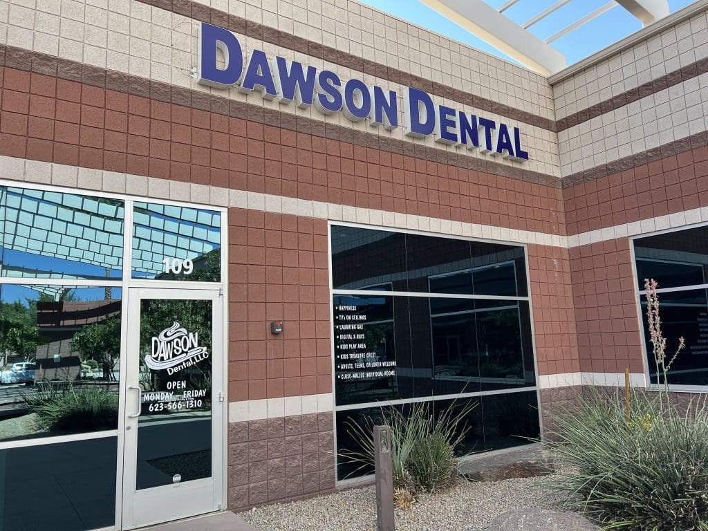Dawson Dental exterior and storefront in Peoria, Arizona