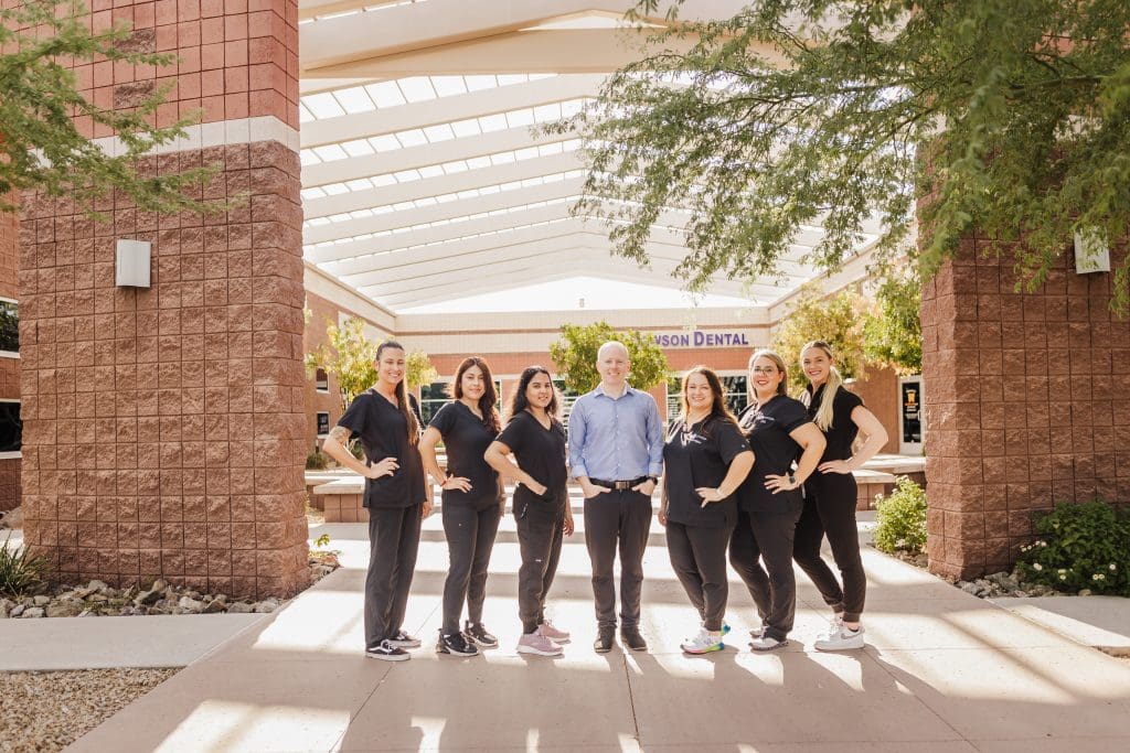 Dawson Dental team outside the Peoria office